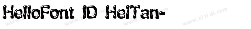 HelloFont ID HeiTan字体转换